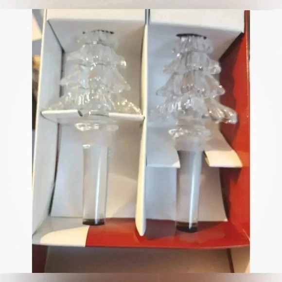 Mikasa Wine Bottle Stopper Set Fine Crystal Tree
Shaped Boxed Holiday Classics - Picture 8 of 9